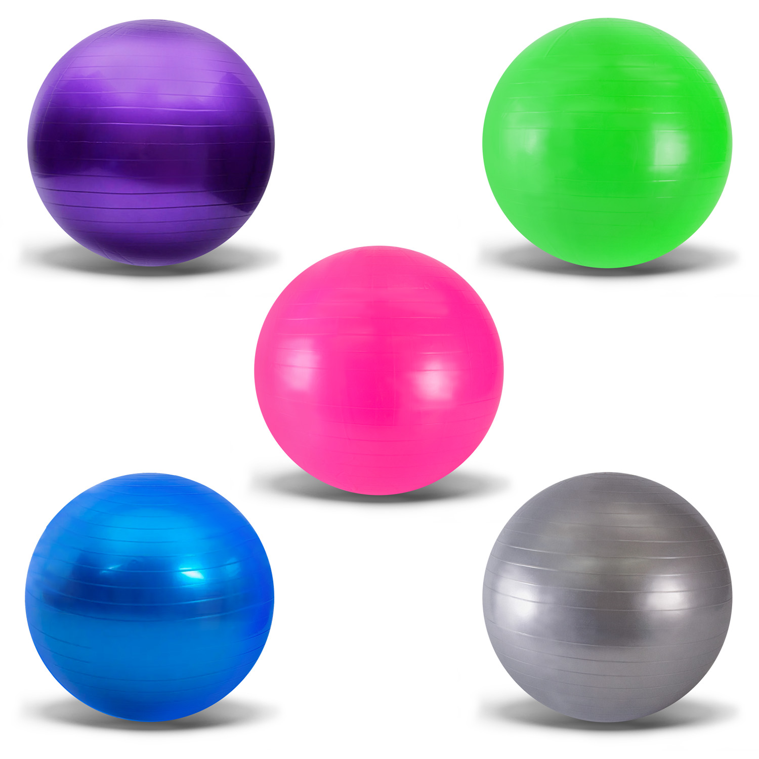 М'яч для фiтнесу арт. B8512 (30шт) 85см, 1200 грам, MIX 5 кольорів, пакет