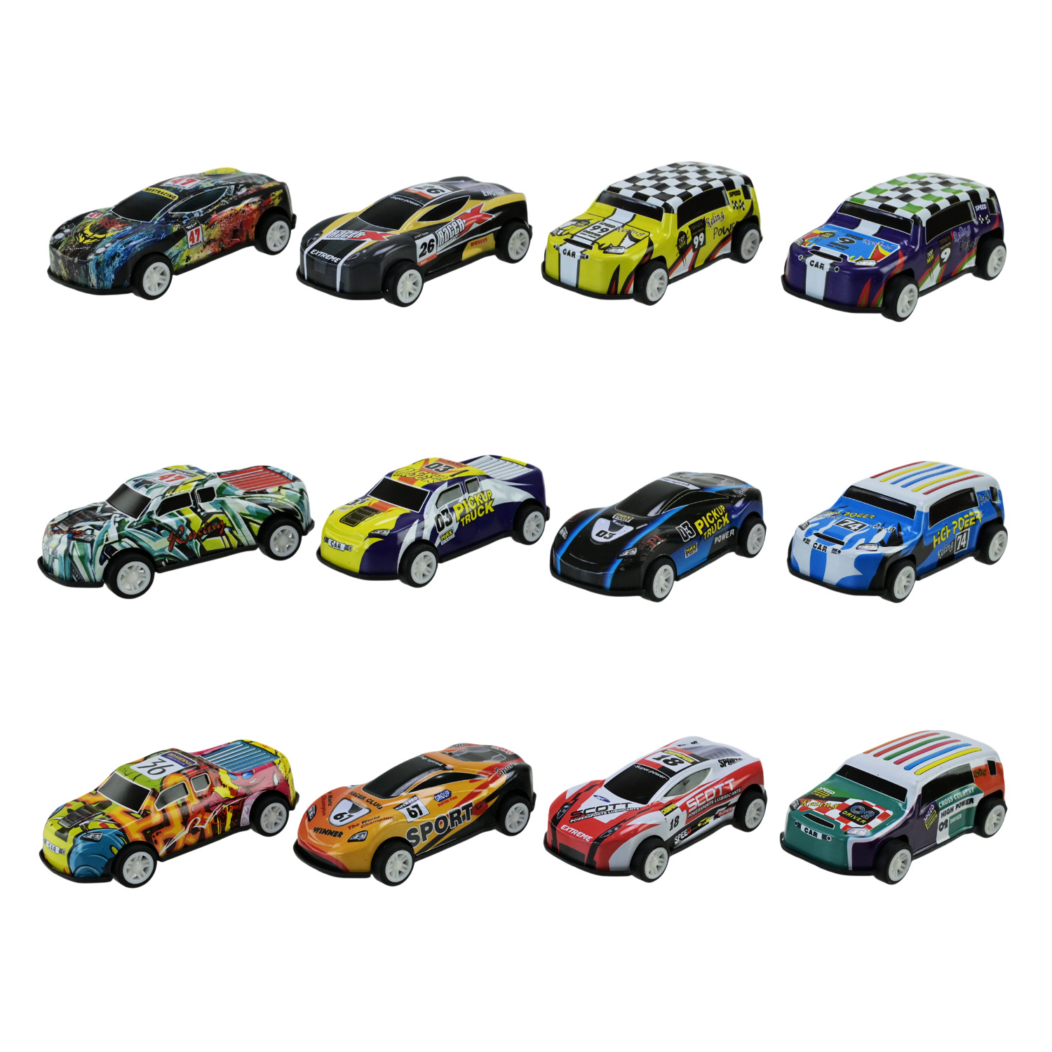 Набір машин арт. 24-4 (120шт/2) 12машин, короб. 26*3,5*18,5см