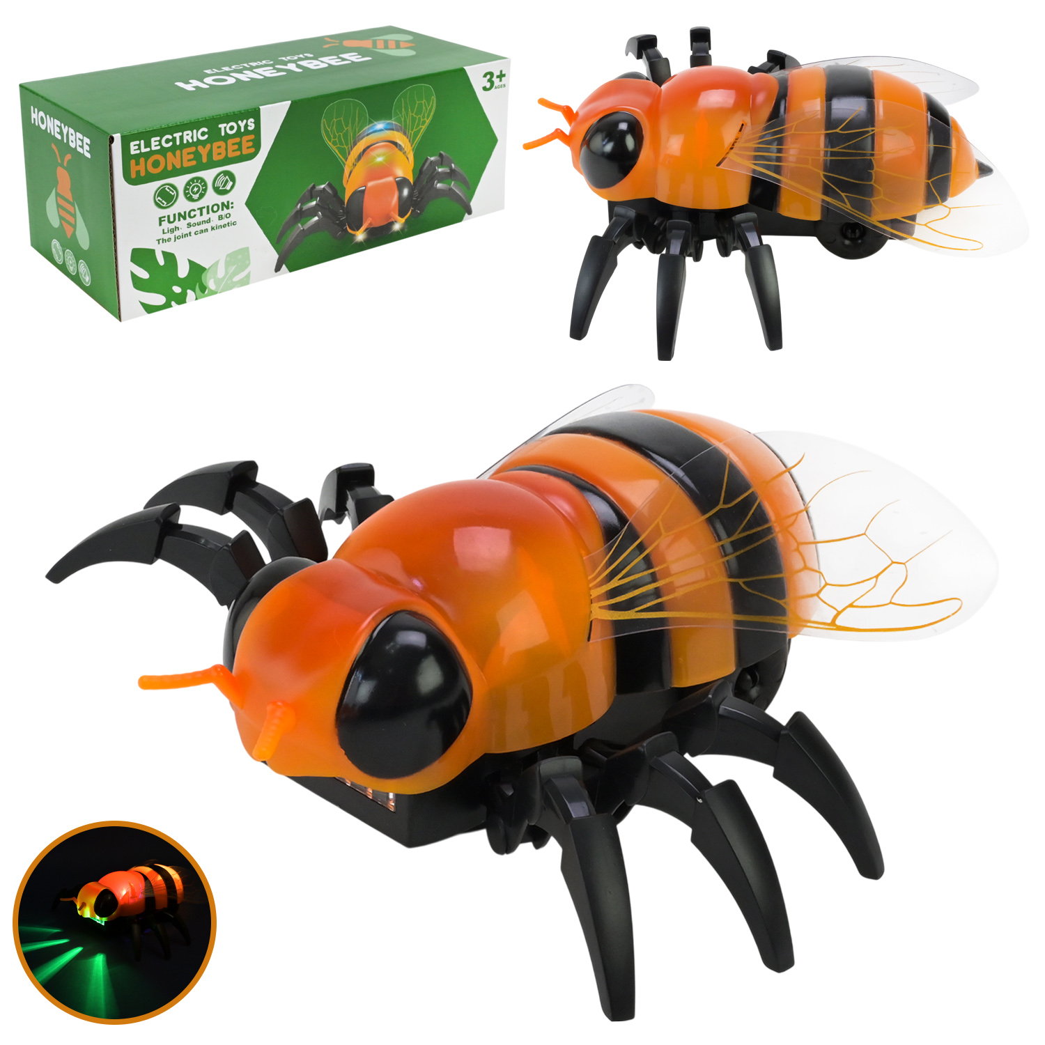 Бджола арт. HC040 (120шт/2) батар, світ, короб. 19,6*8,2*7,7 см.