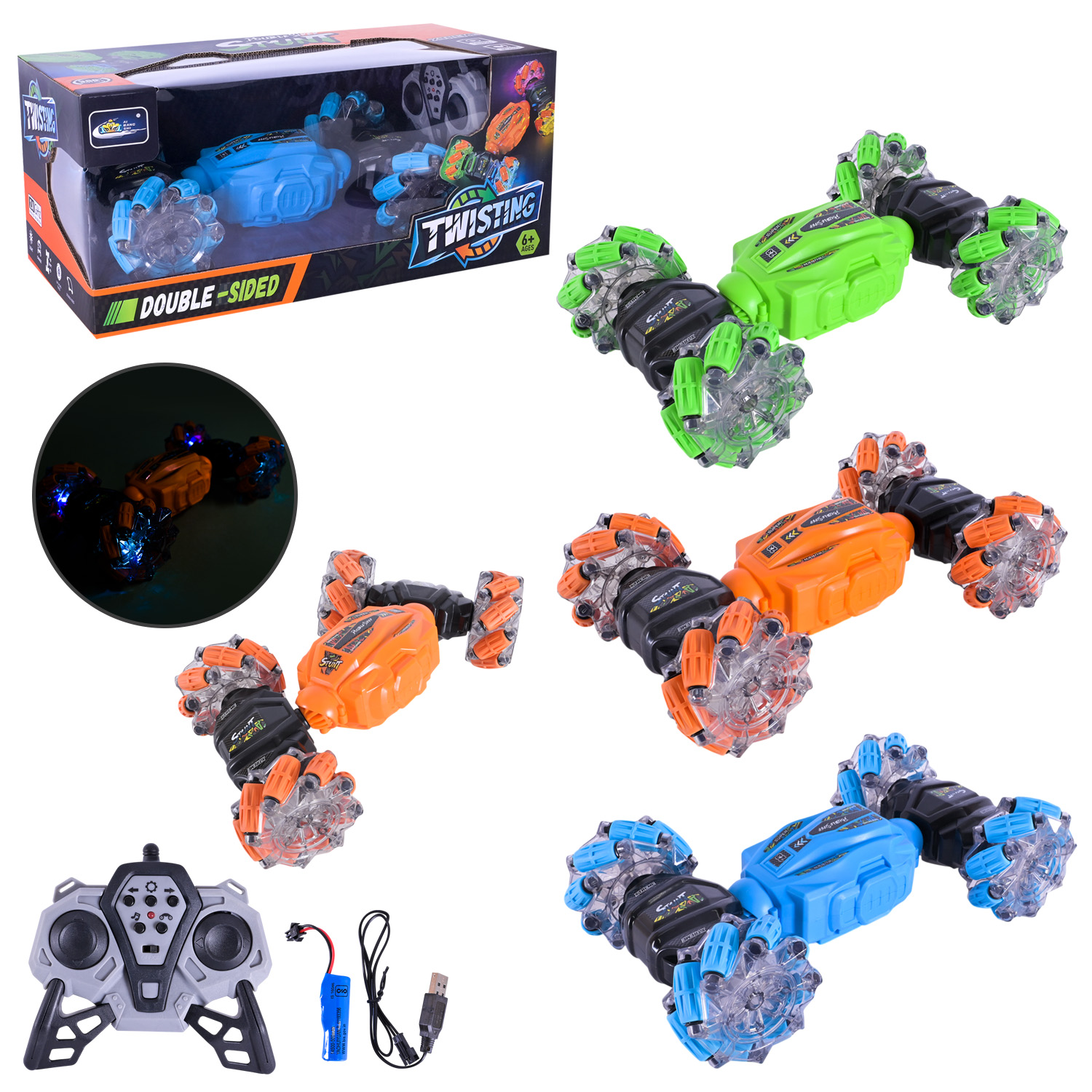 Перевертиш р/к арт. XJD575-96 (24шт/2)  аккум. світло,звук, короб. 36*18*16см