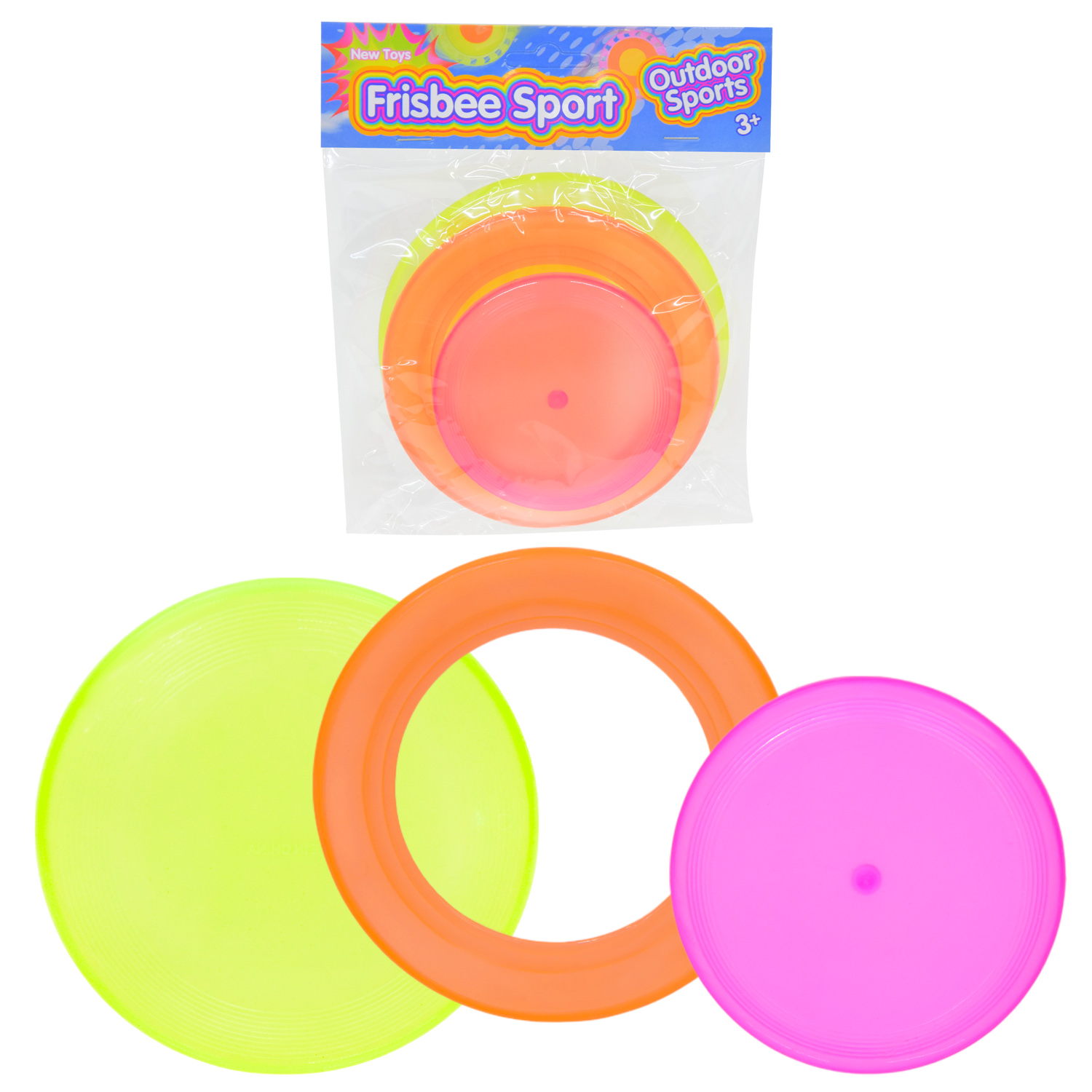 Набір бумерангів арт. 08D-M5 (600шт/4) 3 фрісбі пакет.