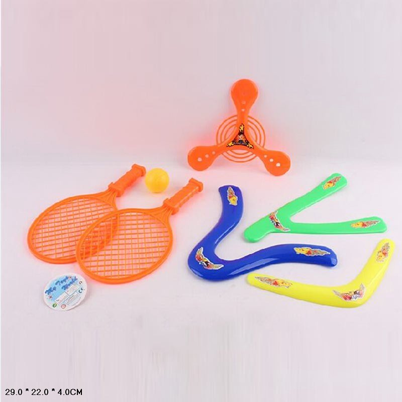 Спортивний набір арт. 628-5 (96шт/2) 2 ракетки, фрісбі пакет. 22 * 7 * 28 см