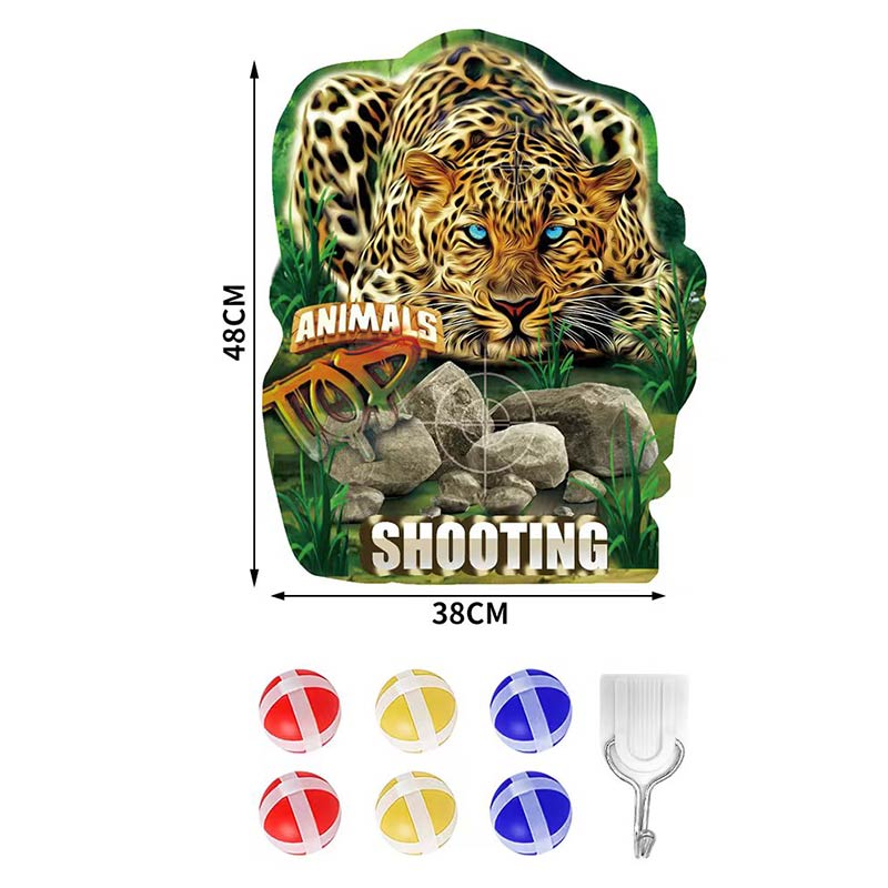 Дартс арт. 145-01B (100шт/2) Леопард, 6 м'ячиків пакет.48*38 см