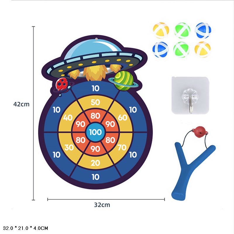 Дартс арт. YX1068-1 (96шт) Космос, 6 м'ячиків, рогатка пакет. 42*32 см