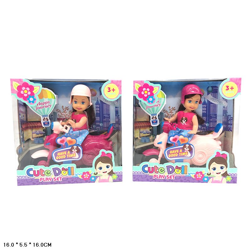 Лялька арт. 86040-6 (96шт/2)  мікс 2 лялька, транспорт, аксес короб. 16*5,5*16