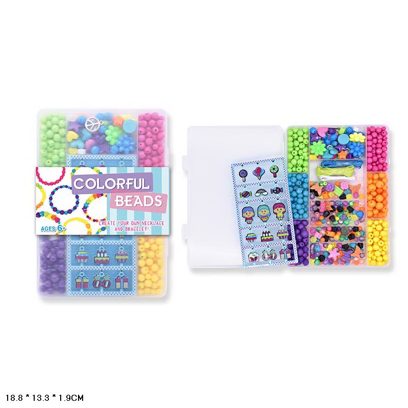 Бісер арт. 11537 (96шт/2) у  короб. 18,8*13,3*1,9см