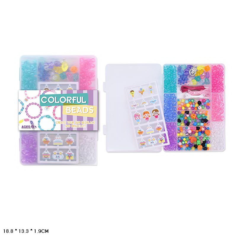 Бісер арт. 11538 (96шт/2) у  короб. 18,8*13,3*1,9см