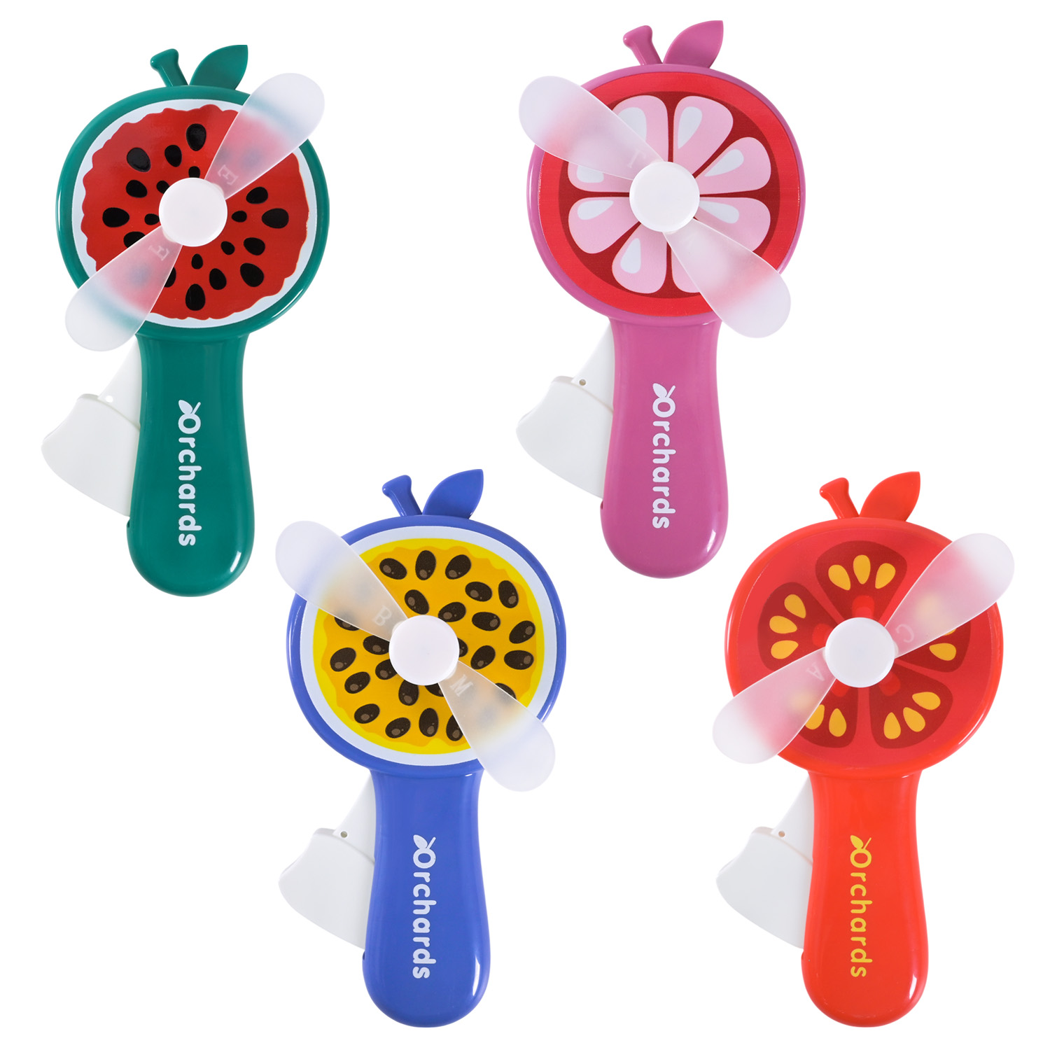 Вентилятор ручний арт. 8716A (288шт/2) 4 види мікс, 24 бокса по 12шт, бокс 28,7*19,5*17,3см р-р 8*16 см