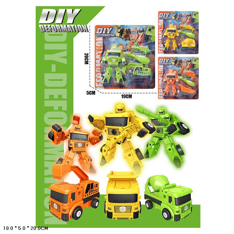 Робот арт. 1601 (300шт/2) машина, у комплекті викрутка, 3 кольора, планшет 19*5*20см