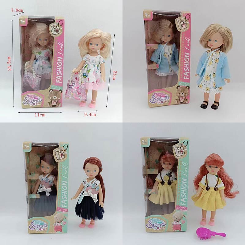 Лялька арт. YF2051A (120шт/2)   мікс 4 види, в стильному одязі короб. 24*8*11см