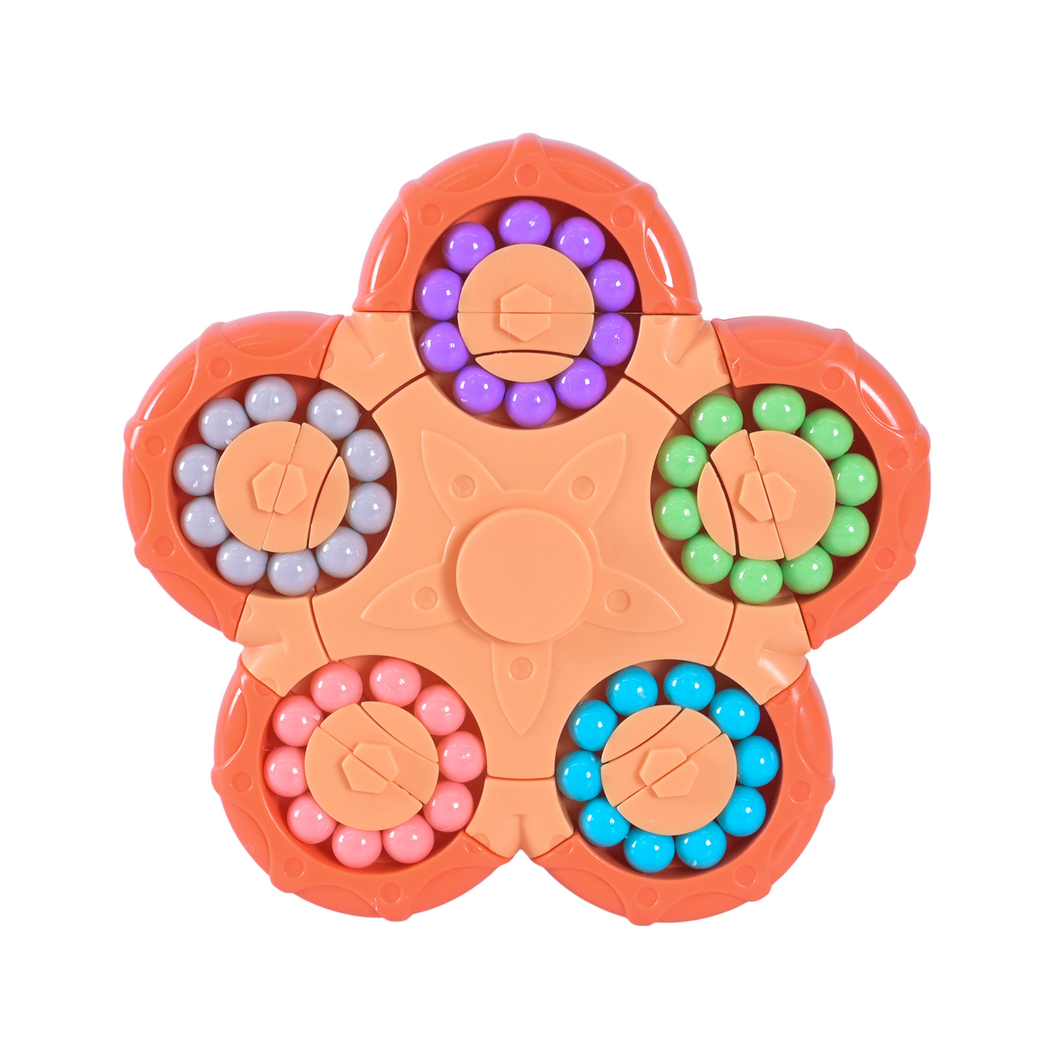 Головоломка арт. JP777 (120шт) 3 кольори мікс, лабіринт з намистин, короб. 14,2*14,2*3,7 см.