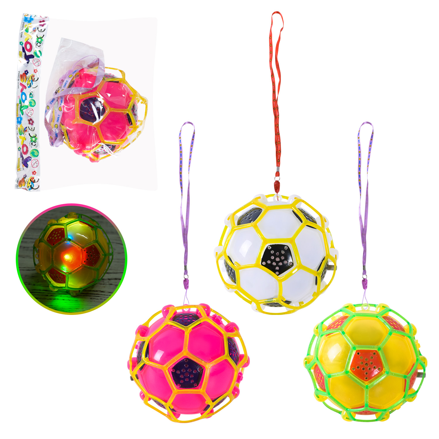 Куля вібруюча арт.688-8A (168шт/2) 3 кольри мікс, пакет 21*10*16 см