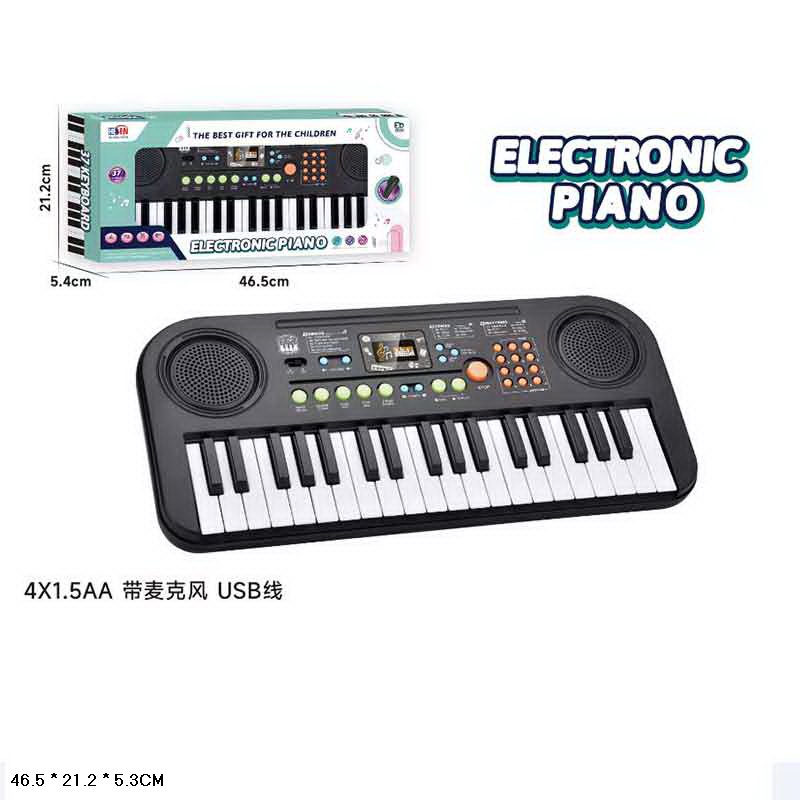 Піаніно арт. AB-3702 (24шт) батар.+USB, у короб. 46,5*5,4*21,2см