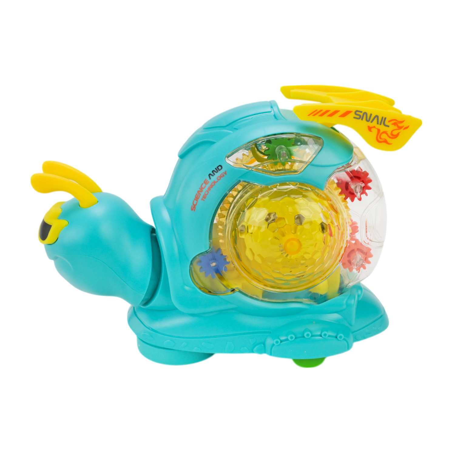 Равлик муз. арт. M08-B (72шт) світ, звук, рух, у короб.18*13*9см