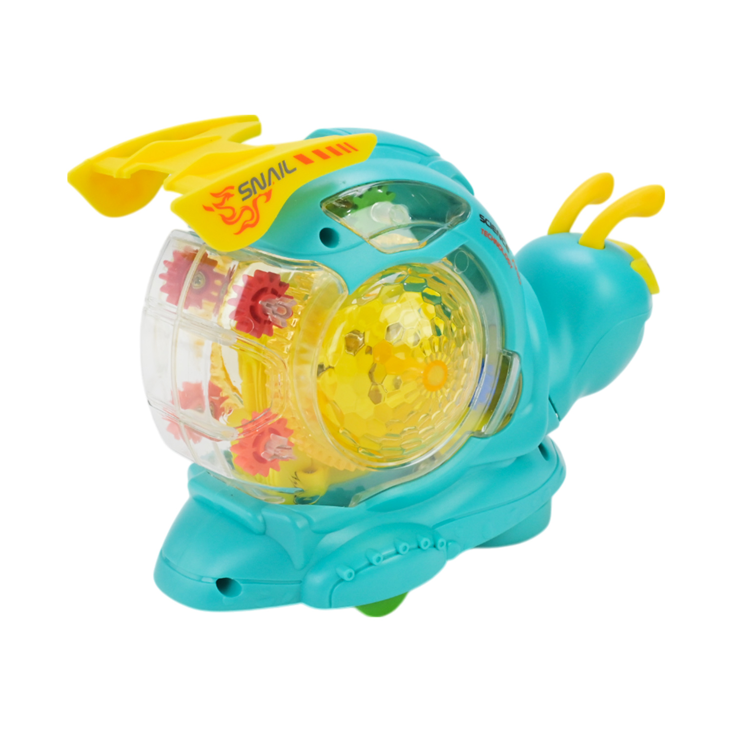 Равлик муз. арт. M08-B (72шт) світ, звук, рух, у короб.18*13*9см