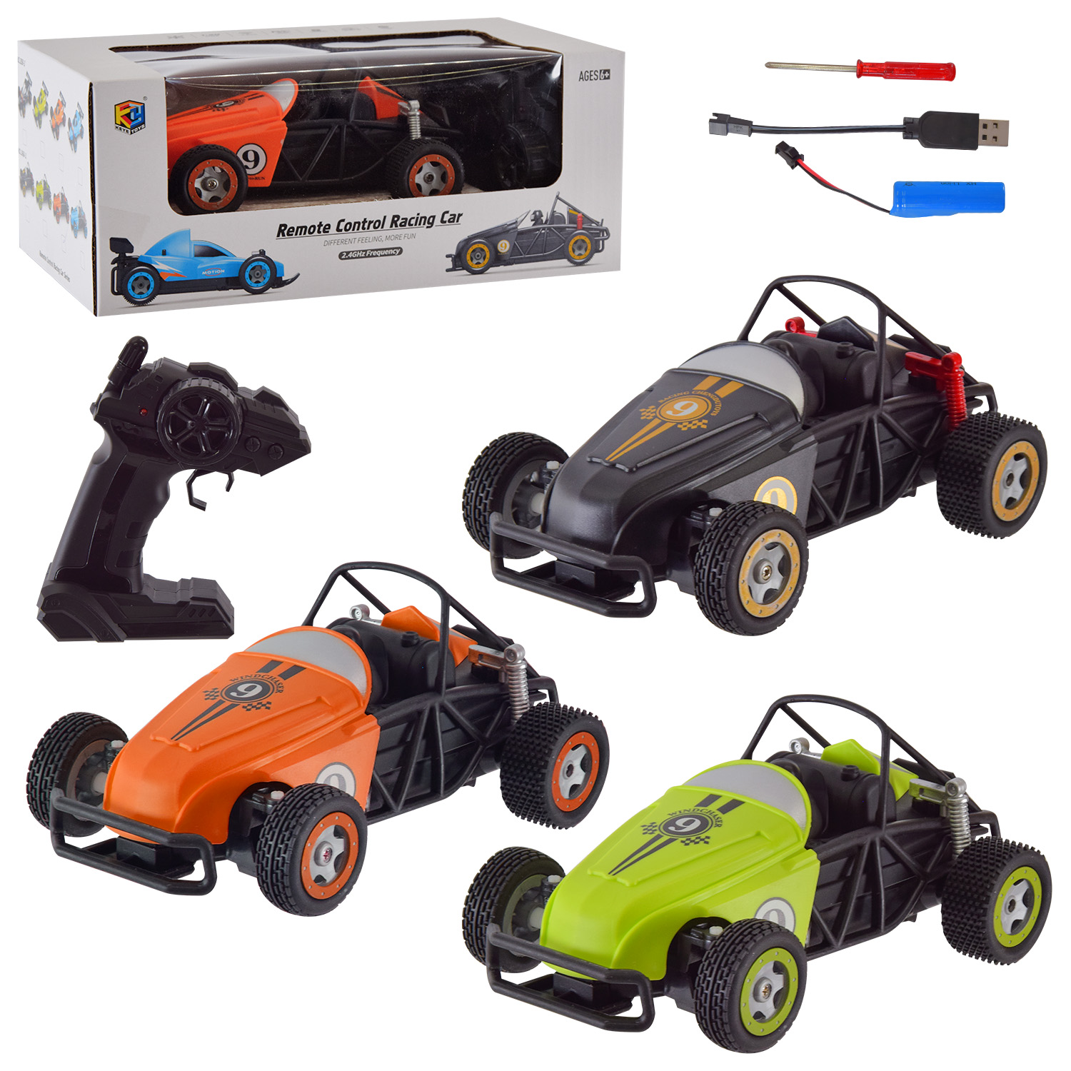 Машина арт. 368-1 (18шт) акум.р/к 3 кольори короб. 28*15,1*11,5см