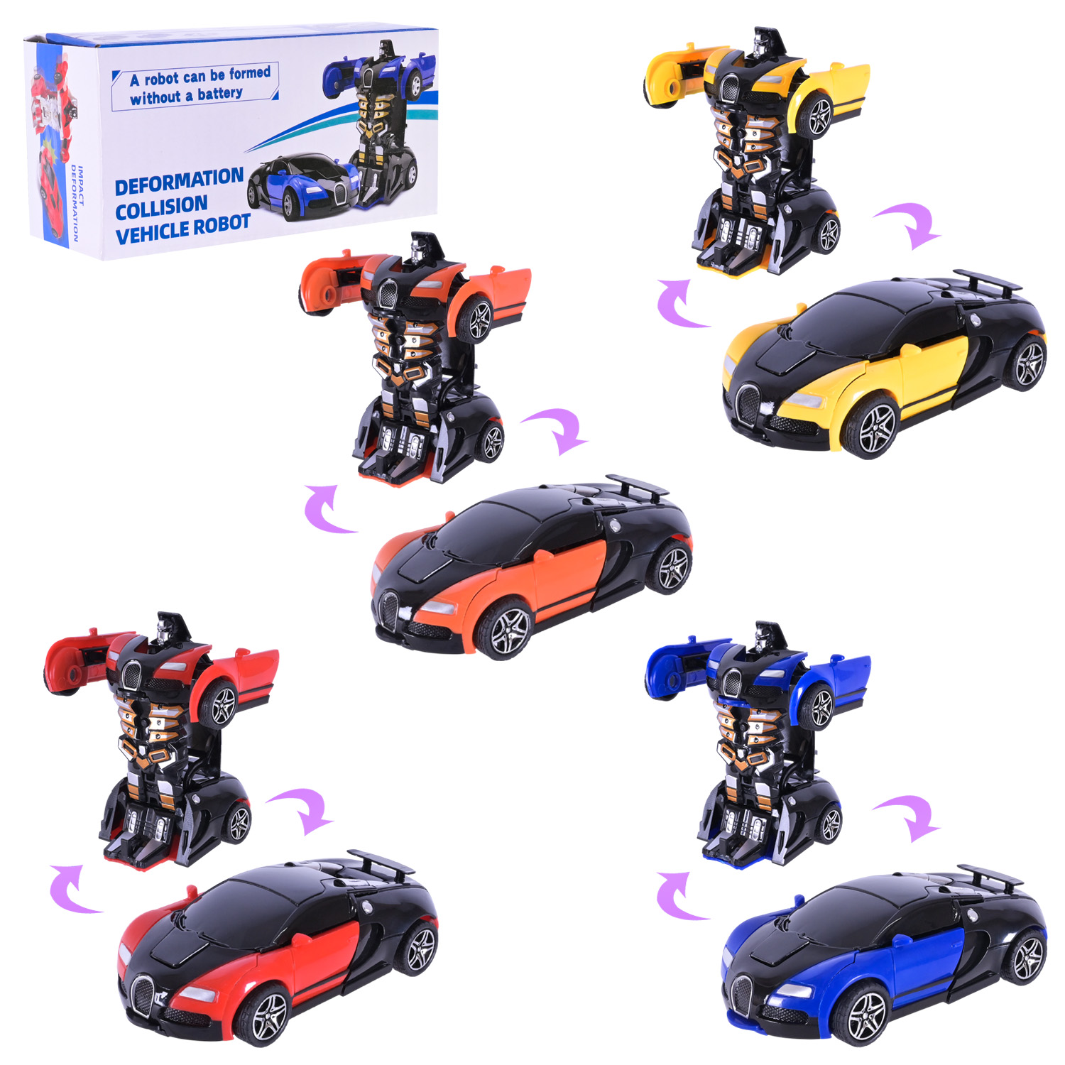 Робот арт. MY688-2 (360шт/2)   4кольори, інерц., короб. 13,6*6,5*5,5см