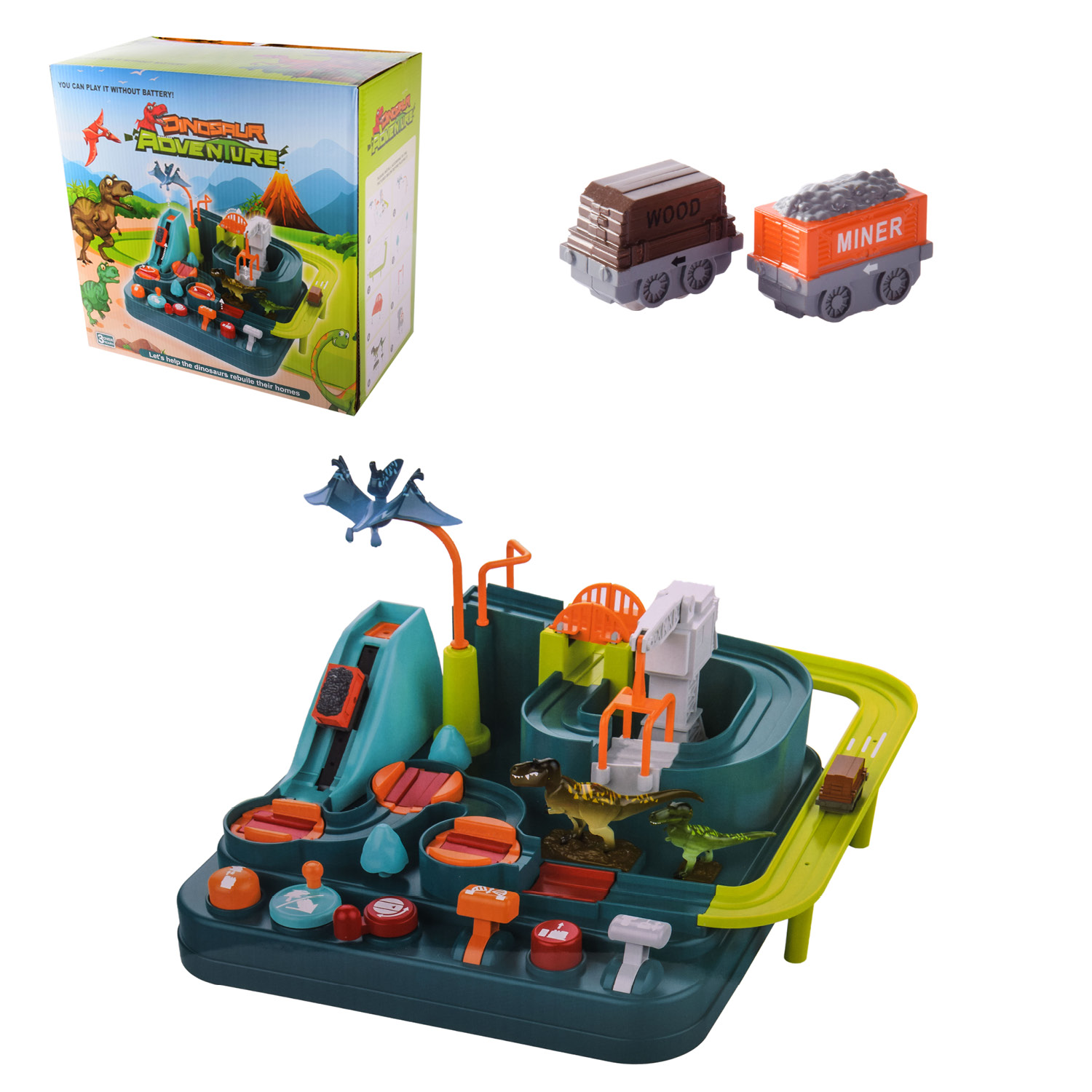 Паркінг арт. T101ED-1 (8шт) 2 машинки, короб.. 32,5*18*32,5см