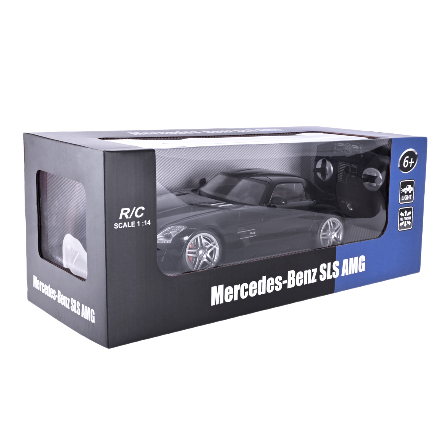 Машина р/к арт. 2024 (12шт) акум., Mercedes-Benz SLS, короб. 34*15*9см