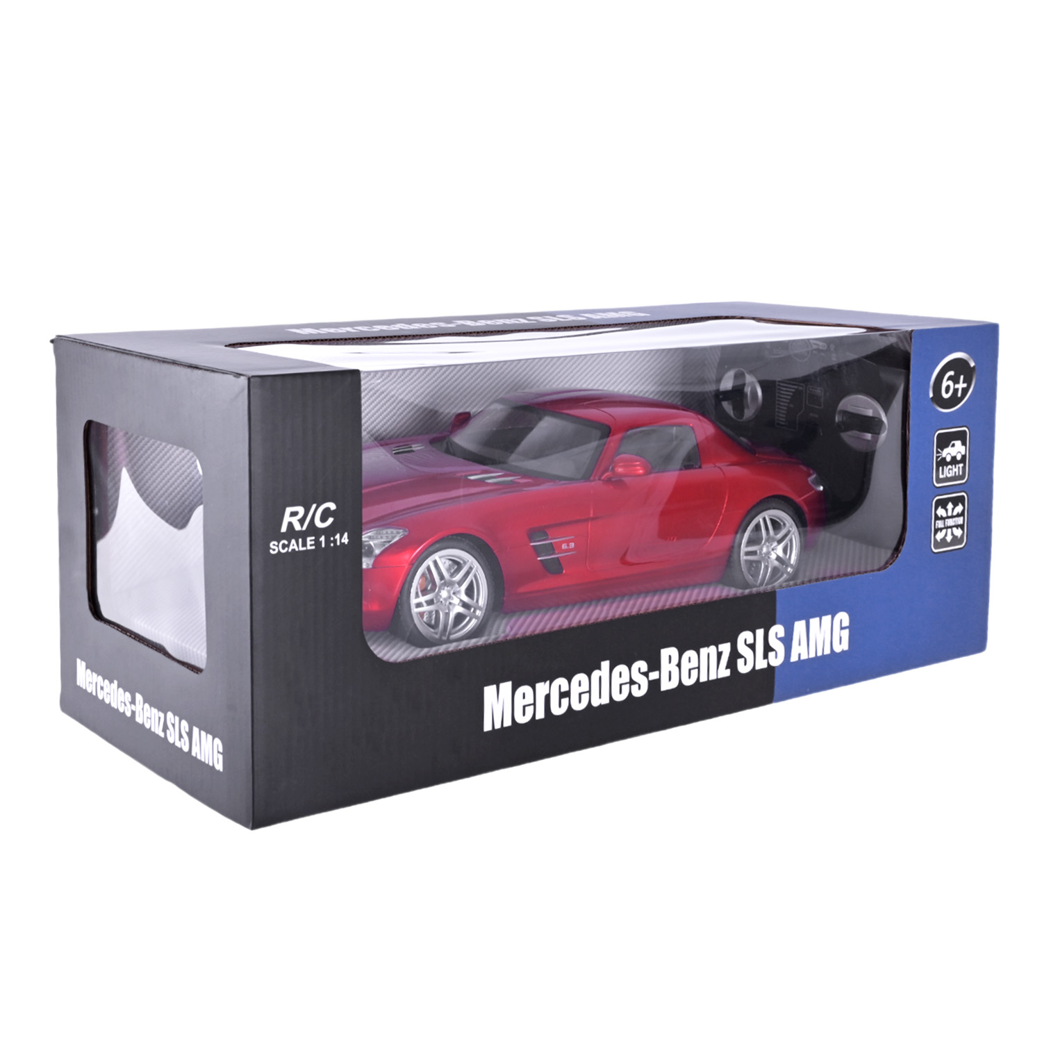 Машина р/к арт. 2024 (12шт) акум., Mercedes-Benz SLS, короб. 34*15*9см