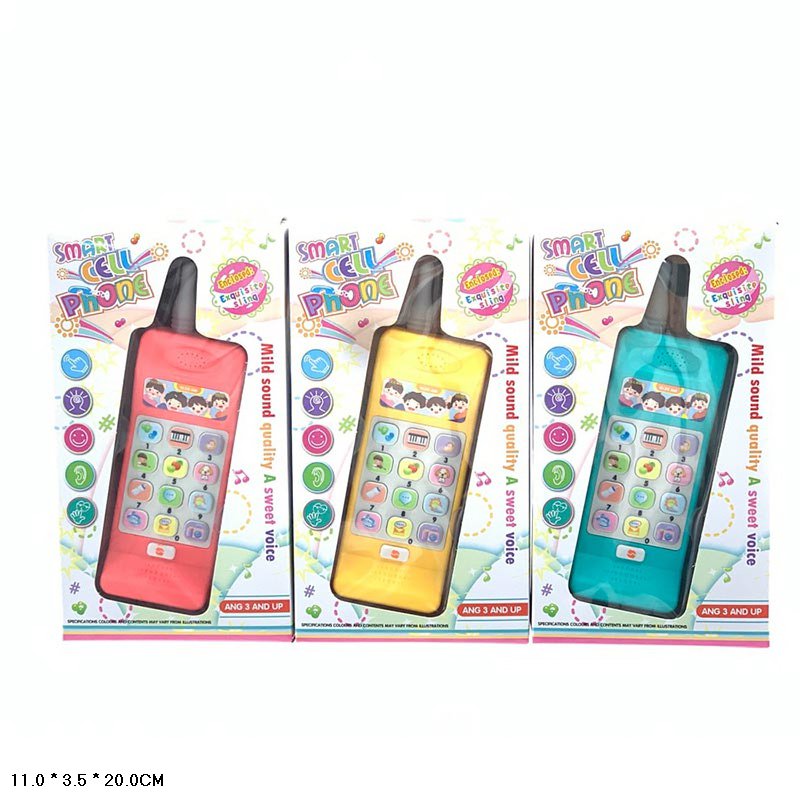 Телефончик арт. B206E (216шт/2) 3 кольори мікс, короб. 11*3,5*20см