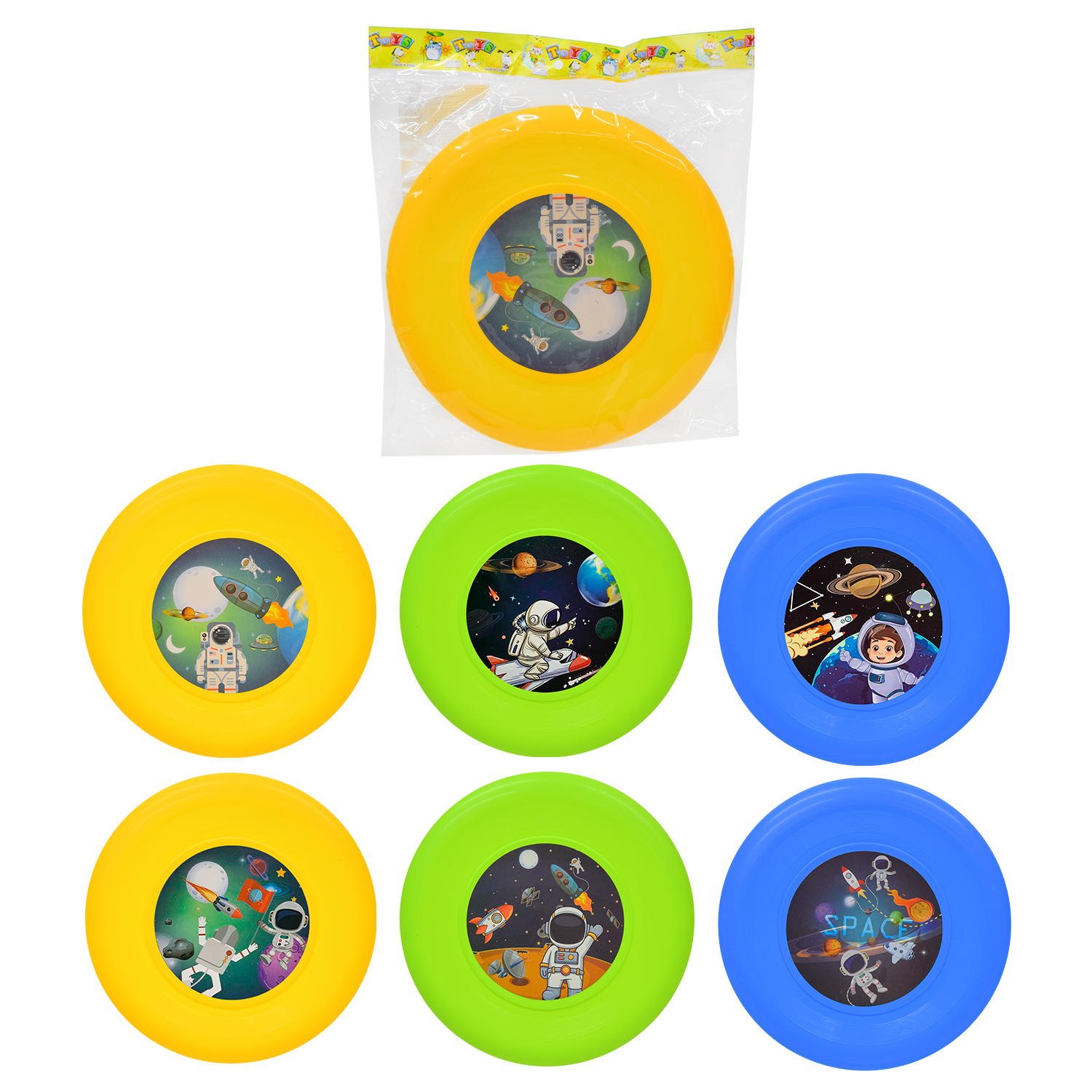 Тарілка арт. 8811-2 (288шт/2) 3 кольори пакет. 23,5 см