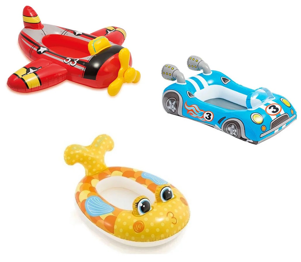 Човник-плотик 59380 (24шт) 3 виду, (3-6 років), рем комплект, до 23 кг, в кор.107*69см / 100*64см / 1