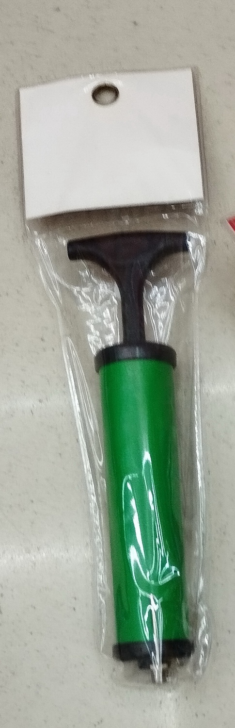 Насос арт. N41502 (200шт) для м'ячів 20 см у пакеті 9*3,5*30 см