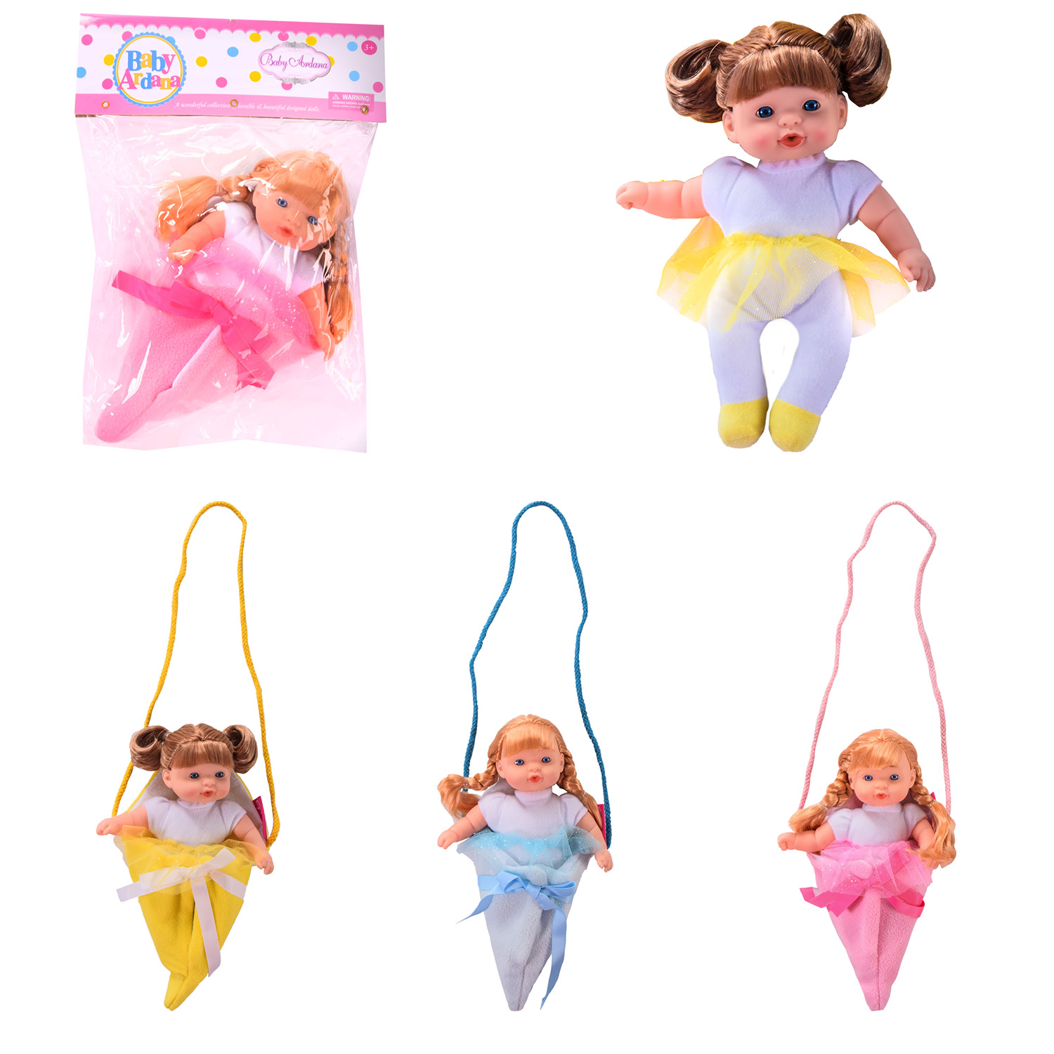 Лялька муз. арт. A735D (36шт) 3 види,пакет 23*7*33 см