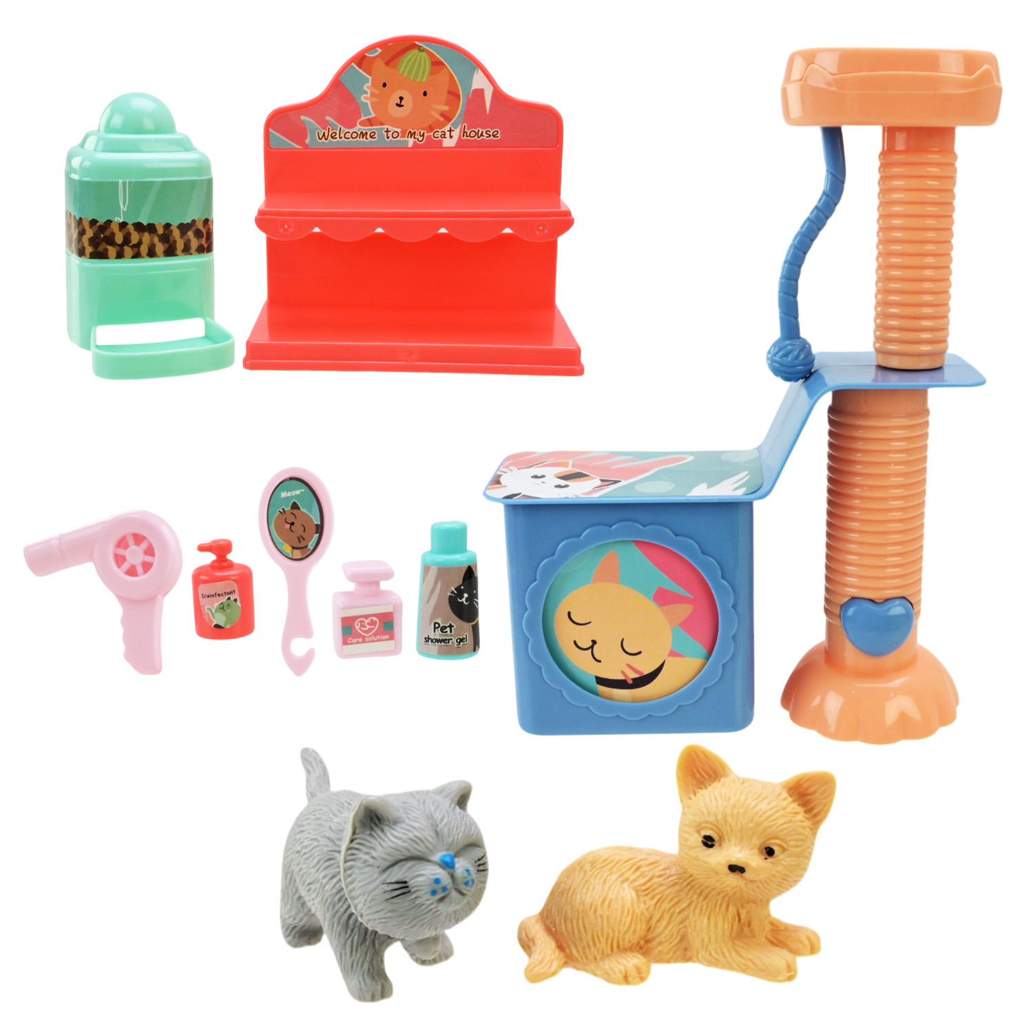 Забота про тварин арт. 832-83 (96шт/2) мікс 2 види, тваринки, аксес короб. 19*7,7*28,1 см