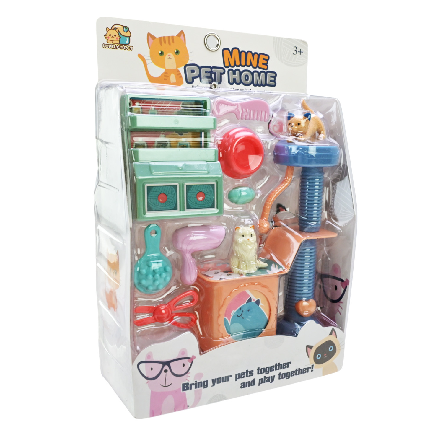 Забота про тварин арт. 832-83 (96шт/2) мікс 2 види, тваринки, аксес короб. 19*7,7*28,1 см