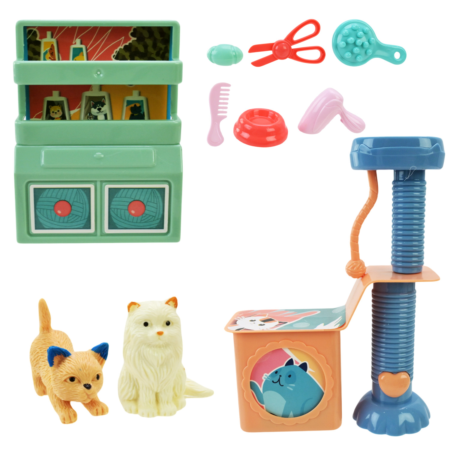 Забота про тварин арт. 832-83 (96шт/2) мікс 2 види, тваринки, аксес короб. 19*7,7*28,1 см