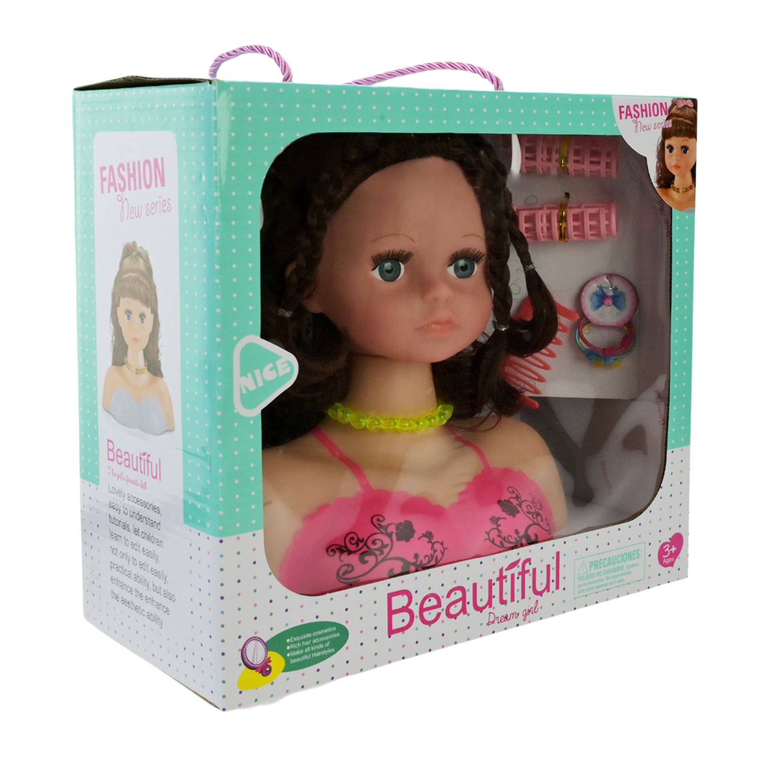 Голова для зачісок арт. MY771-1/2/3 (36шт/2) мікс 3 види, аксесуари для зачісок та макіяжу короб. 26*14*28см