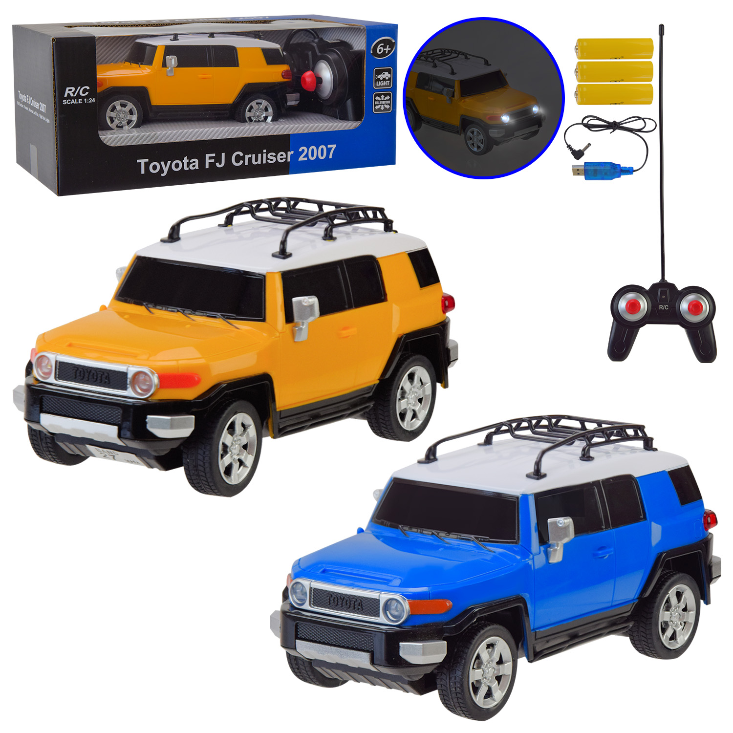Машини р/к арт. 27055 (24шт) акум.,1:24, TOYOTA FJ CRUISER, короб. 26,5*14*10,5см