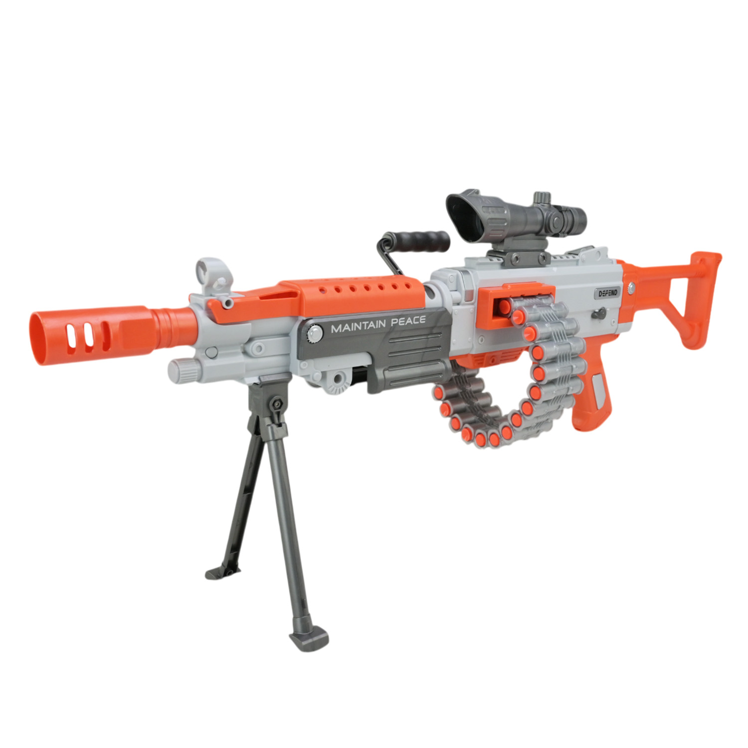 Автомат арт. WY2102A (8шт) акумулятор. стріляє поролоновими кулями, короб. 81*32*9см