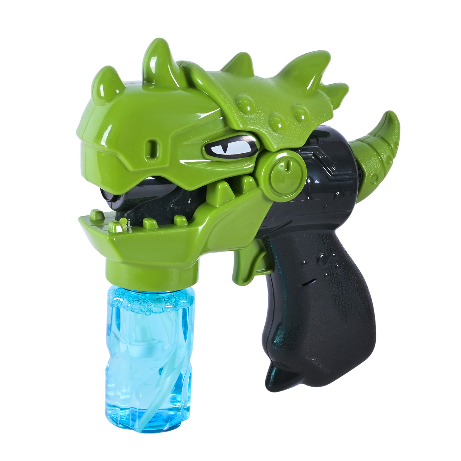 Мильні бульбашки арт. KM1388-32 (36шт) пістолет Динозавр,2 кольори,16 см,2 запаски,батар.,планшет. 28*20 см