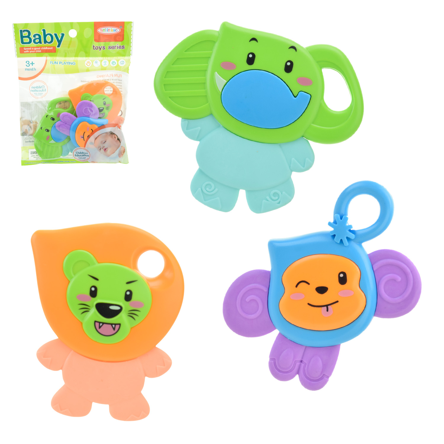 Брязкальце у ручку арт. 8411-11 (360шт/2)  3 шт пакет 19*15*2 см