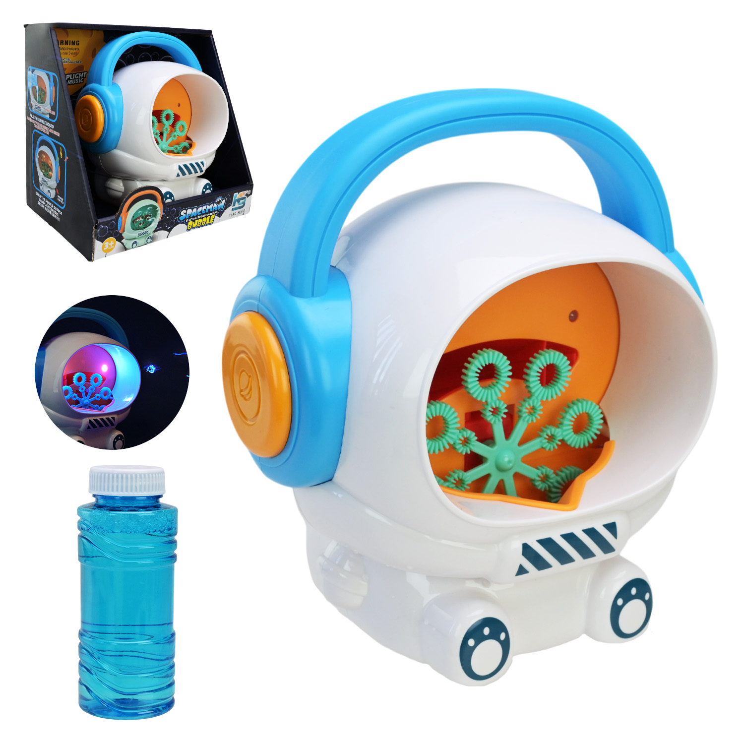 Мильні бульбашки арт. KB1287 (24шт)  Космонавт світло,звук 22,5 см  короб.22,5*16*21,5 см