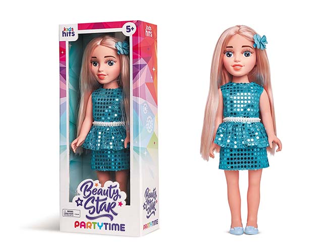 Лялька арт. KH40/001 (8шт) Beauty Star Party Time,лялька 46 см короб. 21*52*12см