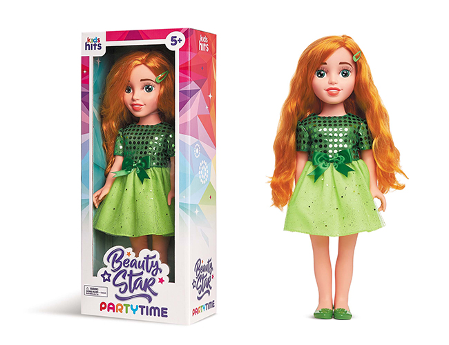 Лялька арт. KH40/002 (8шт) Beauty Star Party Time,лялька 46 см короб. 21*52*12см