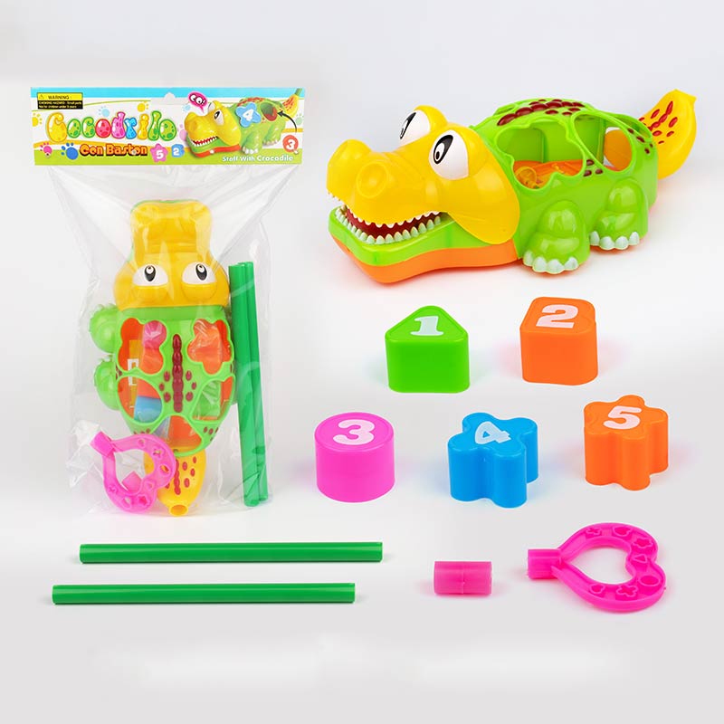 Каталочка арт. 2309B (96шт/2) на паличці, сортер вкладиші геометричні фігури, пакет. 26*15см