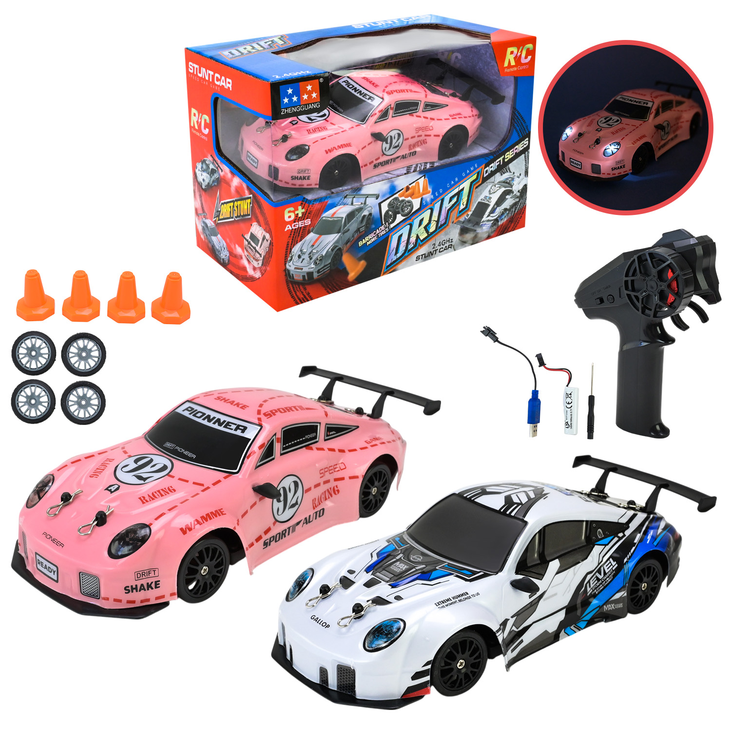 Перевертиш р/к  арт. UD2237A (48шт/2) акум, білий,usb-заряд, короб. 24,5*18,*16см