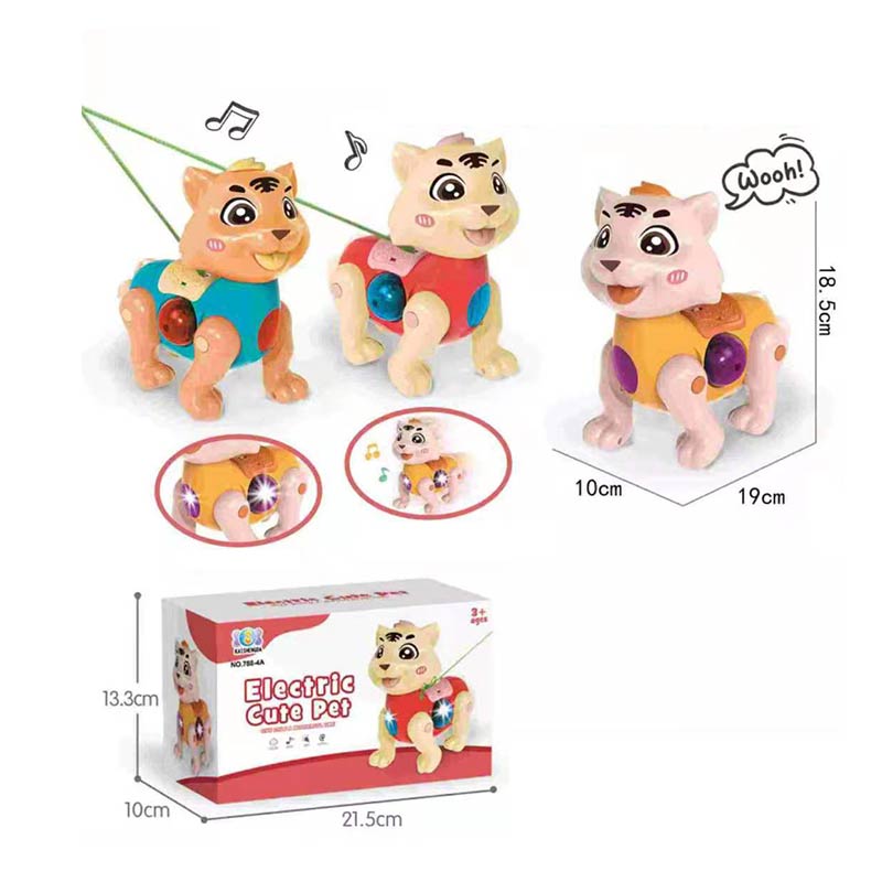 Тварина муз. арт. 788-4A (72шт/2) тигреня,3 кольори мікс, світло, звук, рух, короб. 21,5*10*13,3см