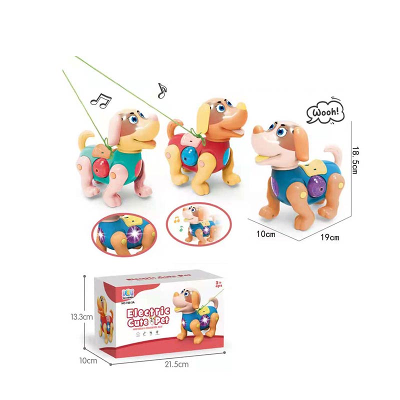 Тварина муз. арт. 788-3A (72шт/2) песик,3 кольори мікс, світло, звук, рух, короб. 21,5*10*13,3см