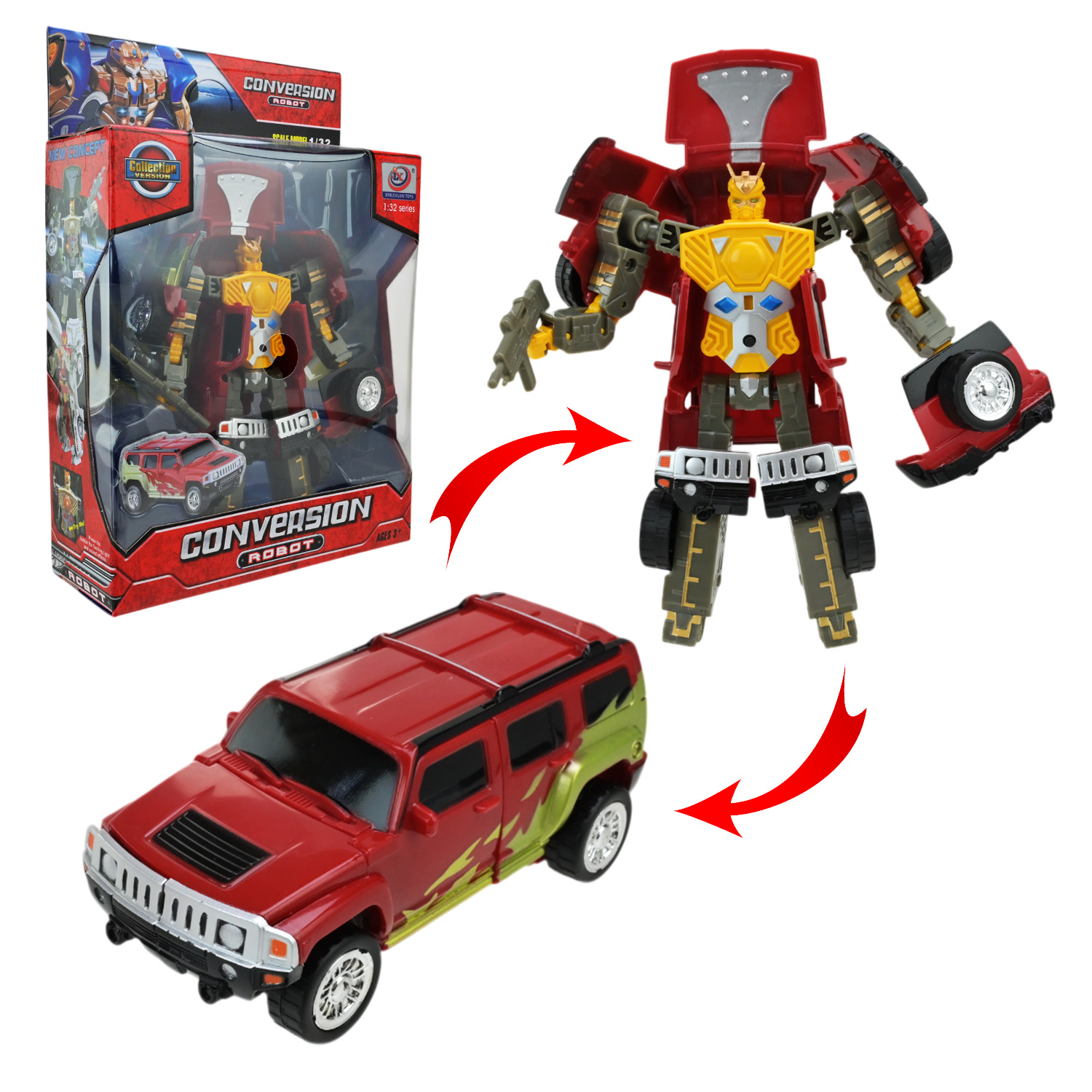 Трансформер арт.998-1 (60шт/2) 2 види,короб 26*18,5*7см