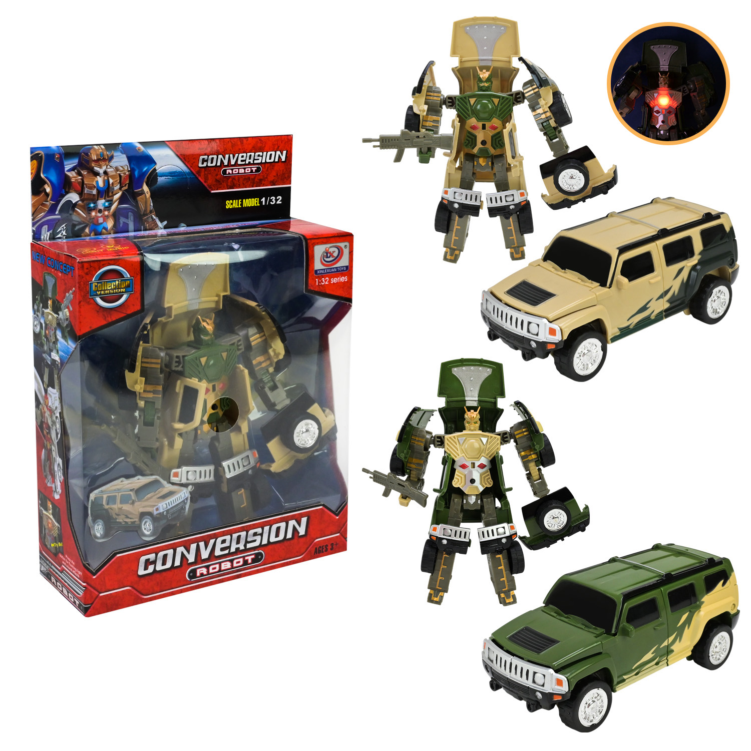 Трансформер арт.998-2 (60шт/2) 2 види,короб 26*18,5*7см