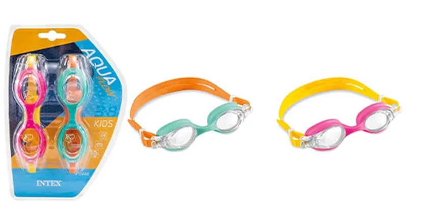 Окуляри 55693 (12шт) для плавання (від 3-8 років), 2 кольори