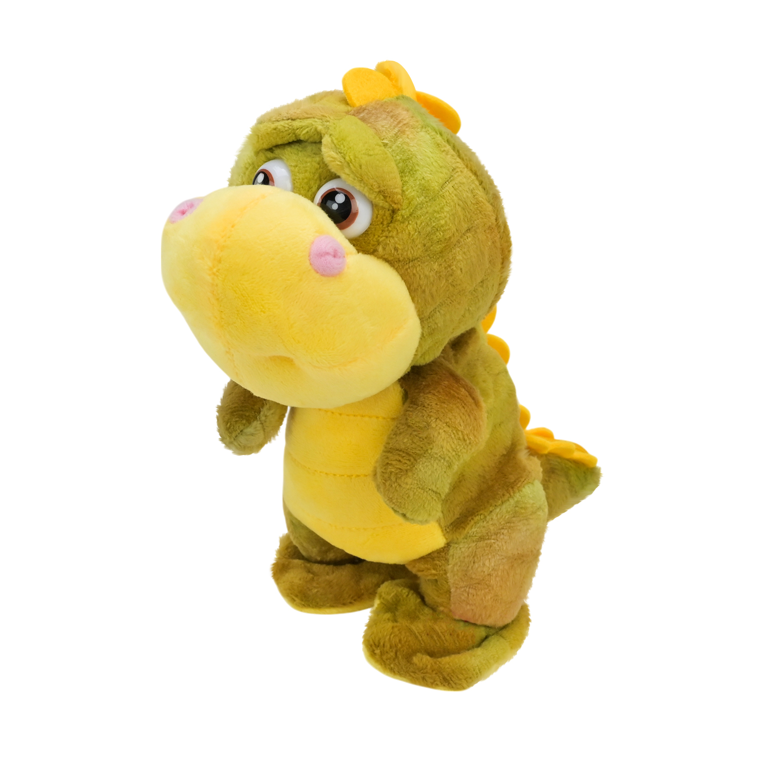 М'яка інтерактивна іграшка арт. K15001 (120шт) дракончик, ходить, повтор голосу, 4 кольори 23*19 см