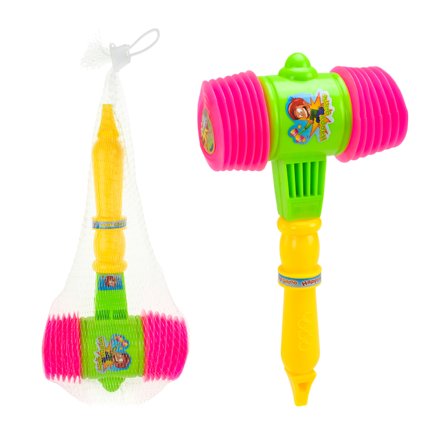 Молоточок арт.8803 (360шт/2) пищалка, сітка 13,5*5,5*24 см