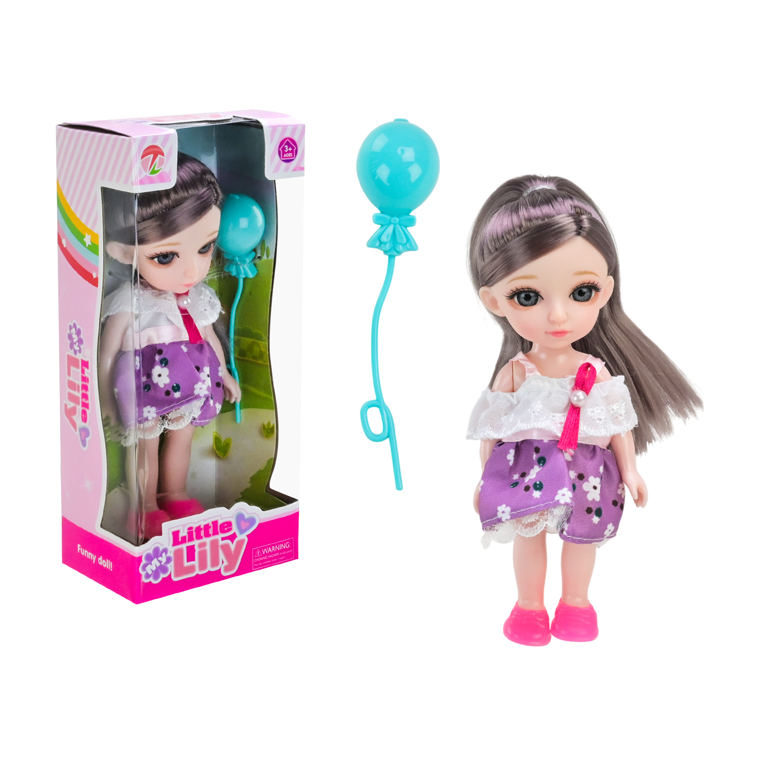 Лялька мал. арт. 69022 (192шт/2) мікс 3 вида короб. 18*8*5,5 см, р-рляльки 16 см